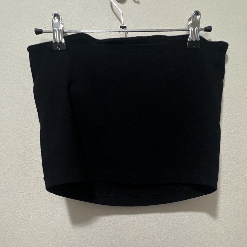 PINK Victoria's Secret Women’s Black Rhinestone Strapless Tube Top Bandeau M - Picture 2 of 3